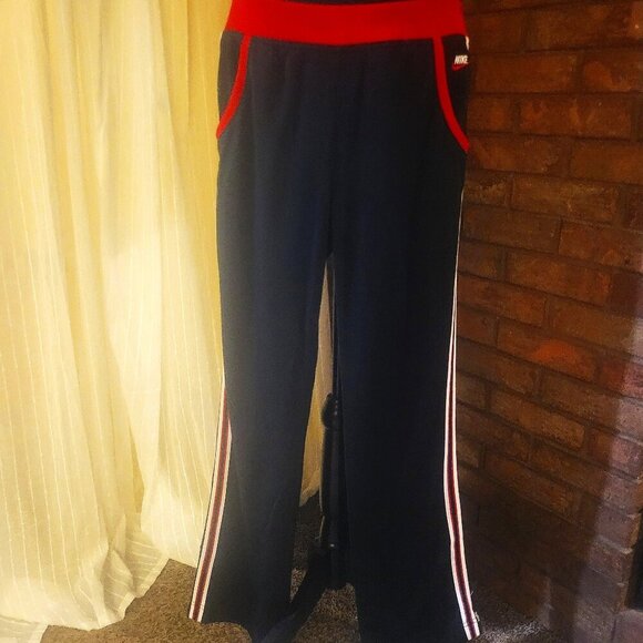 Nike Workout Trainers Pants - Black/Red/White - Size M - Picture 1 of 6